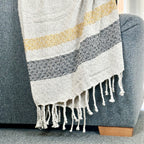 Striped Cotton Throw 130x170cm