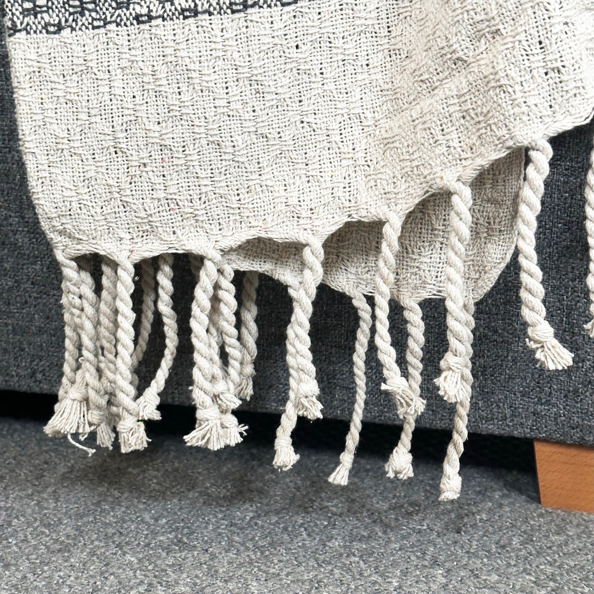 Striped Cotton Throw 130x170cm