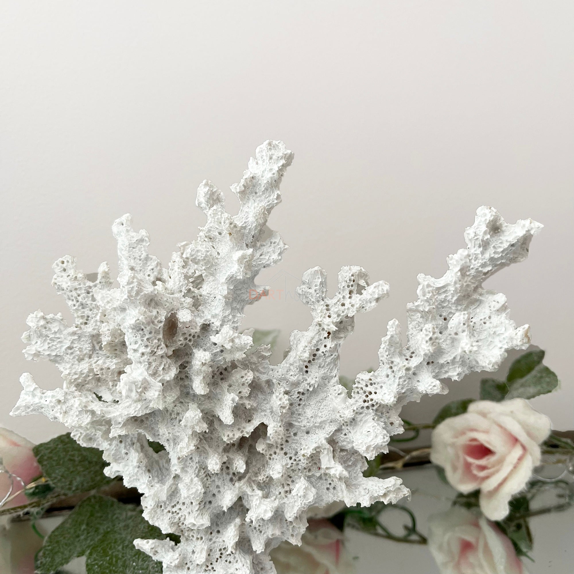 White Faux Lace Coral Sculpture 18cm