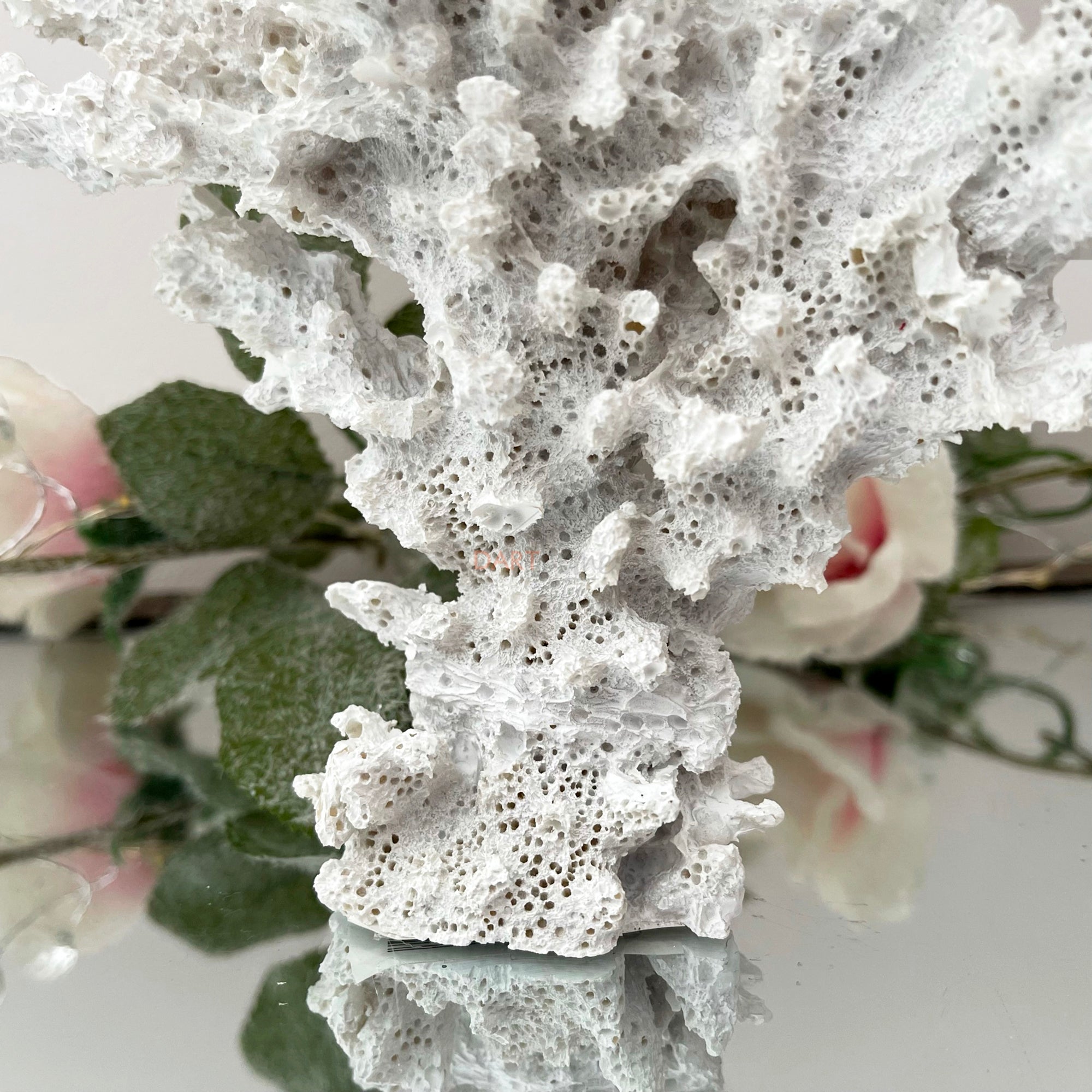 White Faux Lace Coral Sculpture 18cm