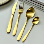Gold Stainless Steel 16 Piece Cutlery Set