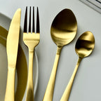 Gold Stainless Steel 16 Piece Cutlery Set