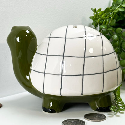 Keramik-Schildkröten-Spardose