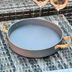 Round Charcoal Grey Serving Tray