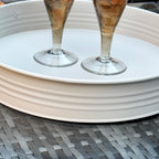 Round Sand Serving Tray