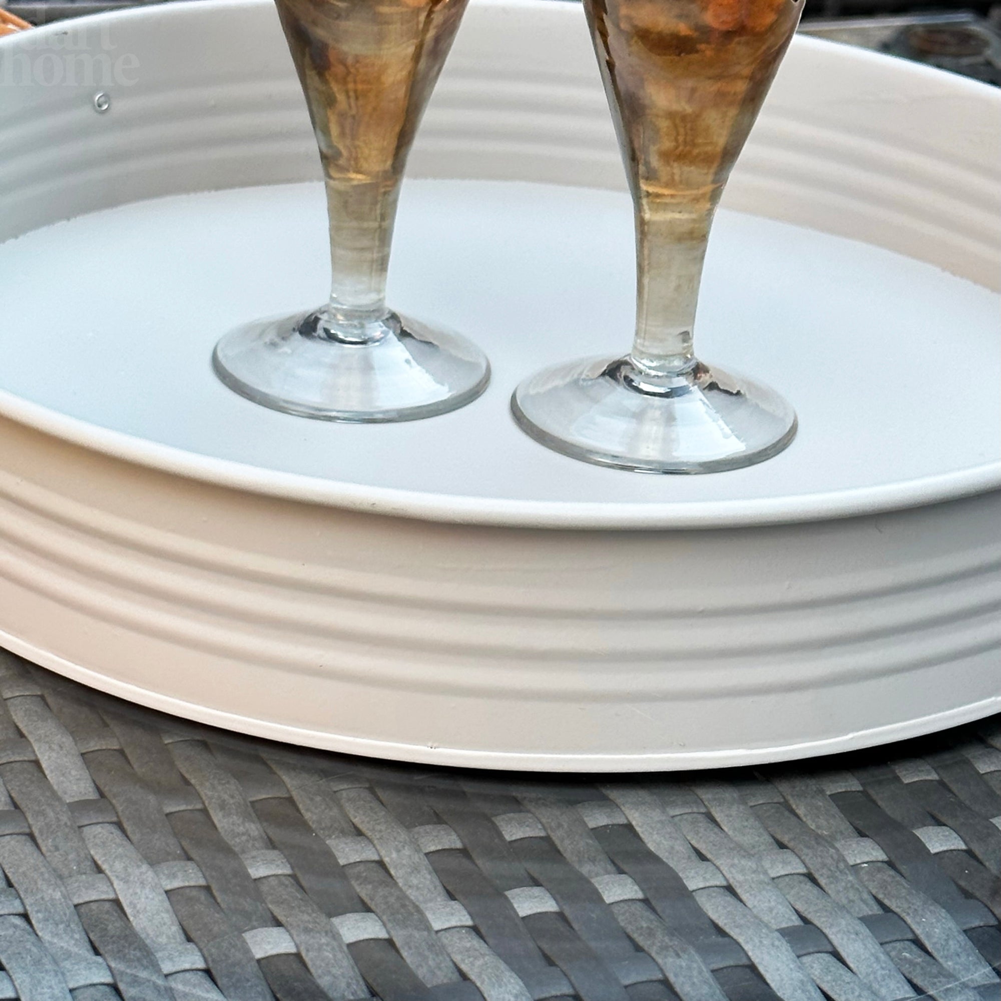 Round Sand Serving Tray