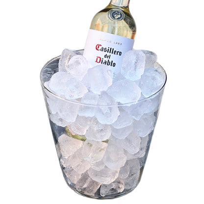 Glass Ice Bucket 20x20cm