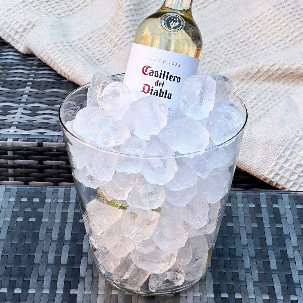 Glass Ice Bucket 20x20cm