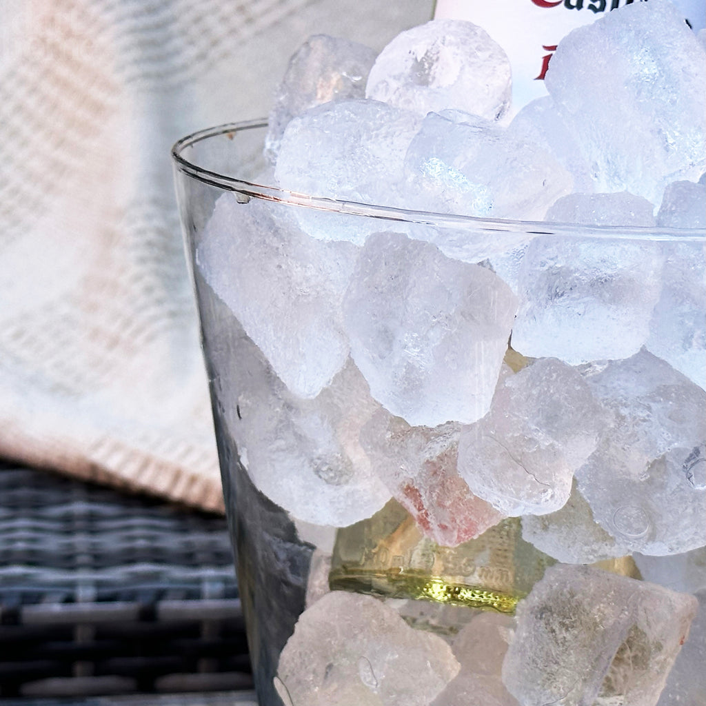 Glass Ice Bucket 20x20cm