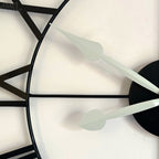 Black Metal Skeleton 75cm Wall Clock