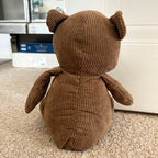 Dark Brown Teddy Bear Doorstop 25cm