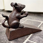 Cast Iron Mouse Door Wedge