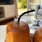 Teak Wood Apple & Pear Ornaments