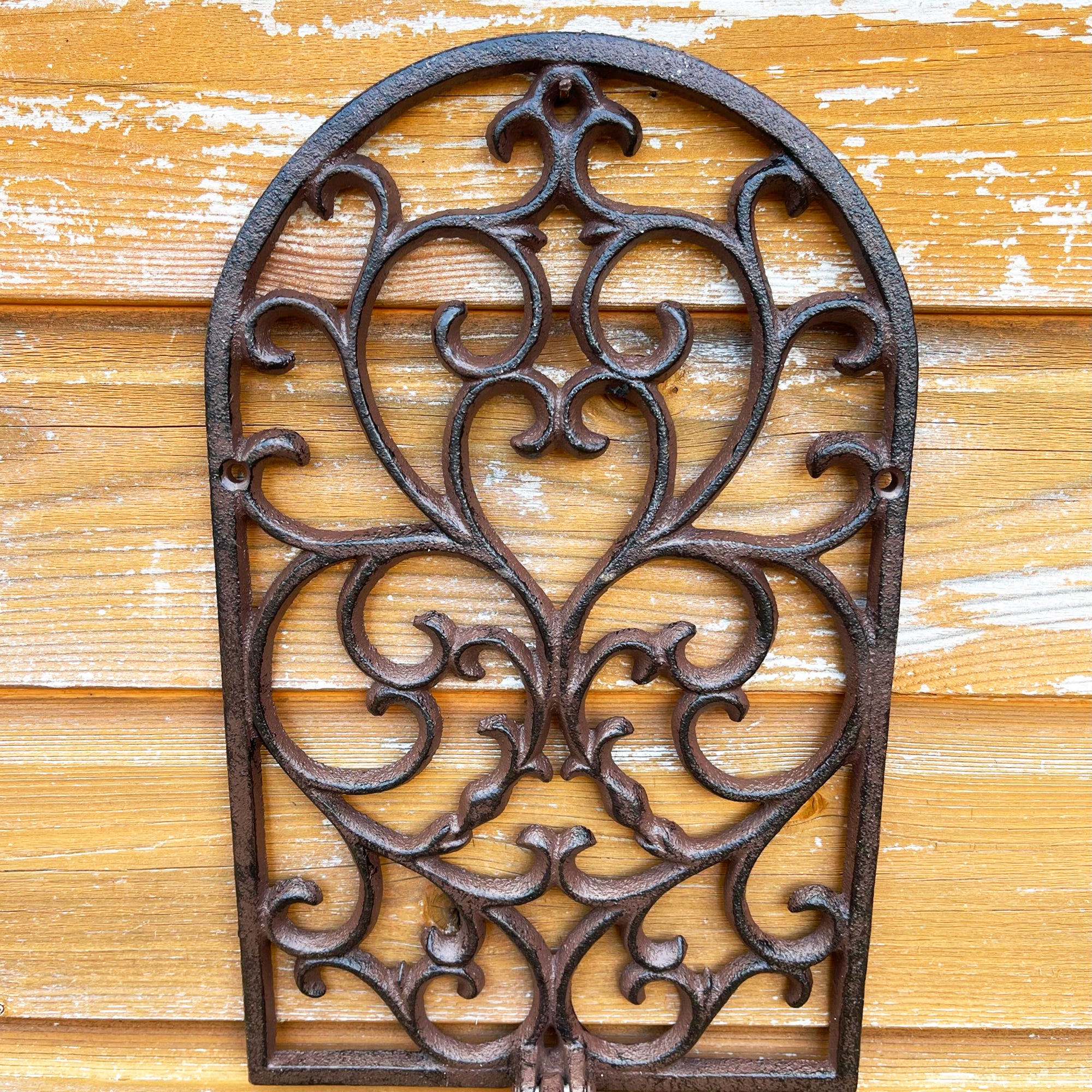 Baroque Cast Iron Wall Pot Holder