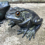Set mit 2 grünen Froschornamenten