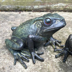 Set mit 2 grünen Froschornamenten