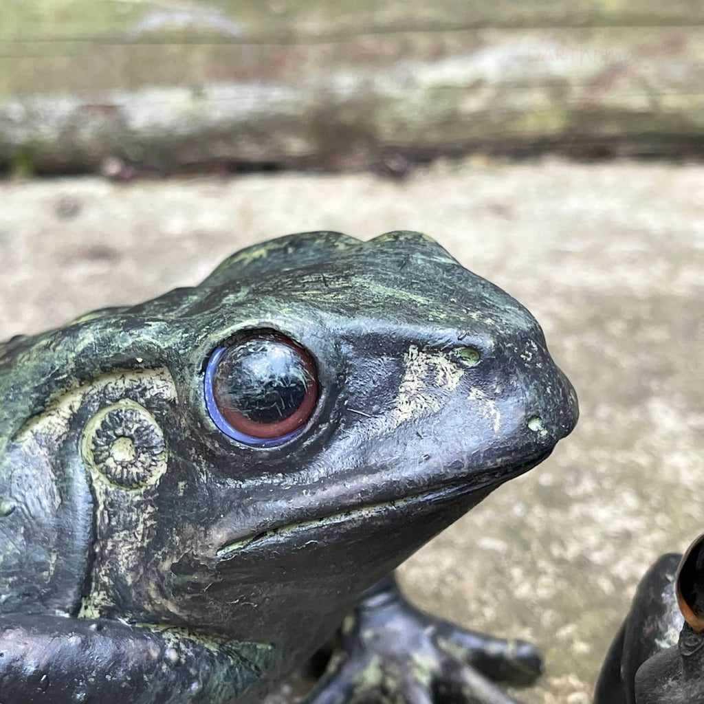 Set mit 2 grünen Froschornamenten