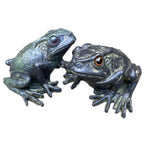 Set mit 2 grünen Froschornamenten