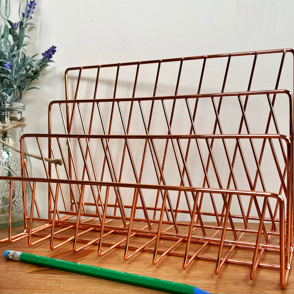 Letter Rack Gold Darthome Rose Gold Wire Letter Rack