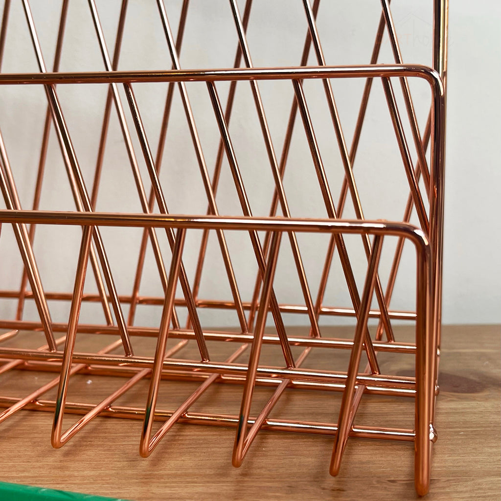 Darthome Rose Gold Wire Letter Rack