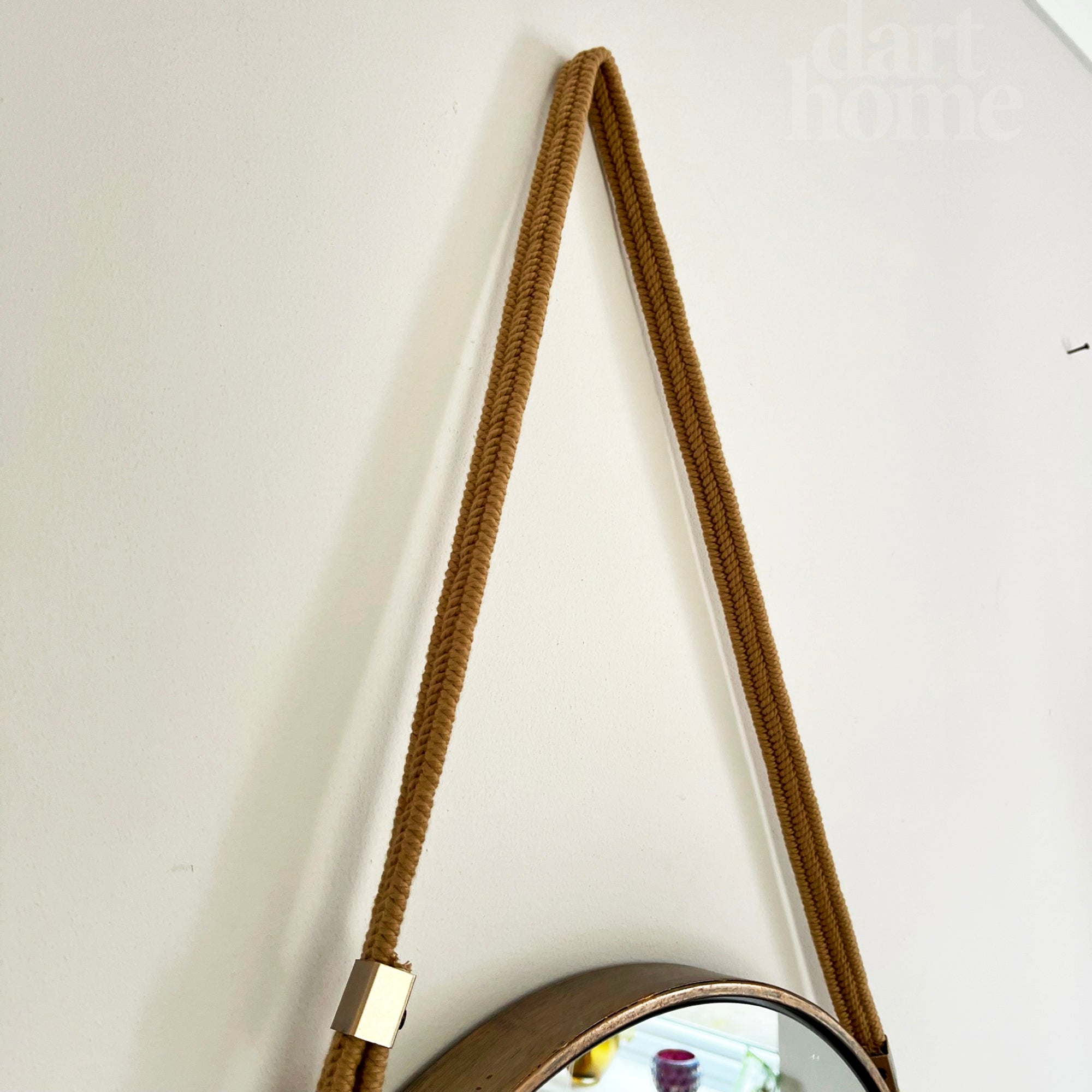 Industrial Hanging Mirror On Rope