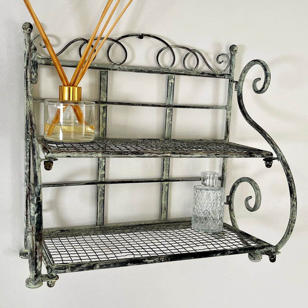 Vintage 2 Tier Scroll Shelf