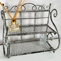 Vintage 2 Tier Scroll Shelf