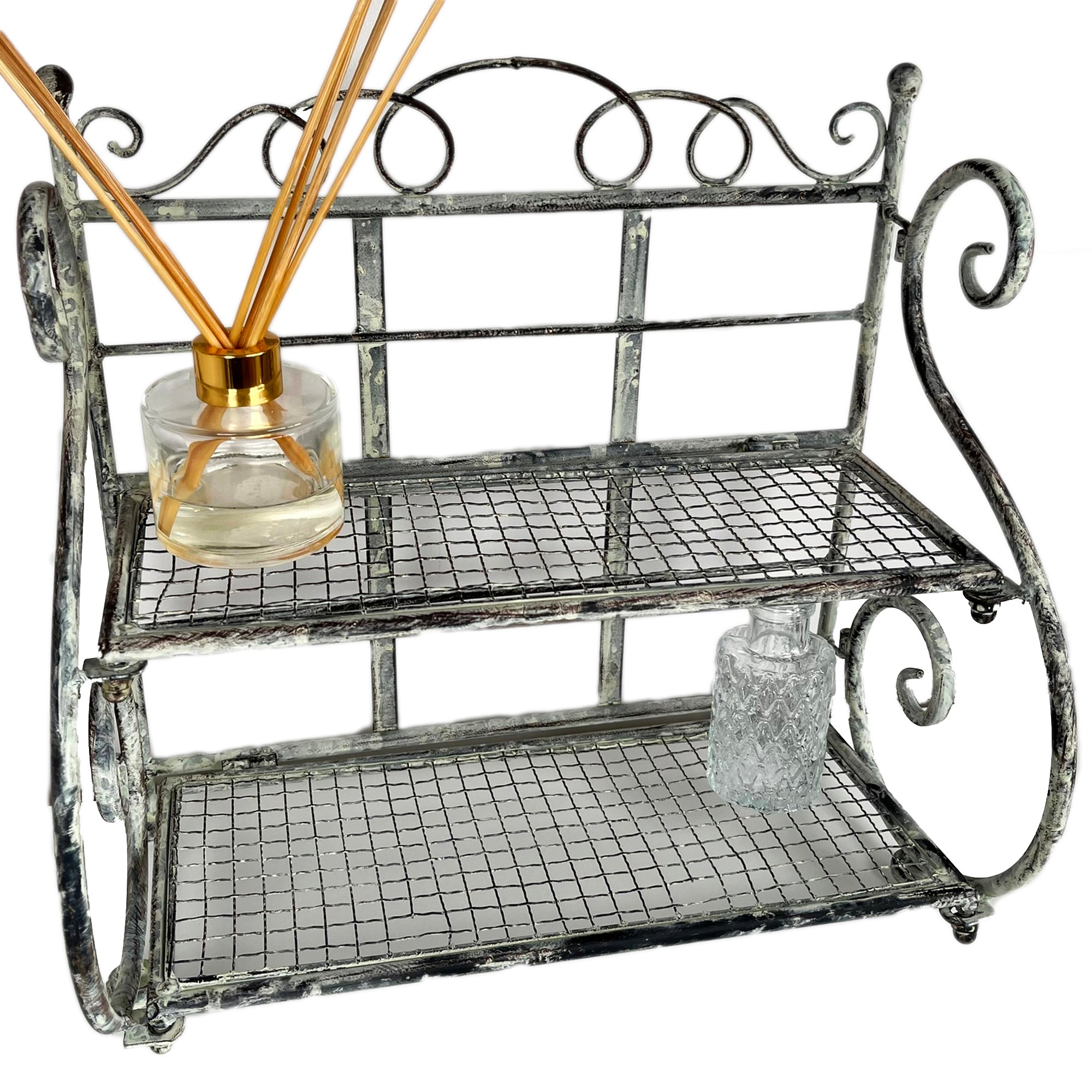 Vintage 2 Tier Scroll Shelf