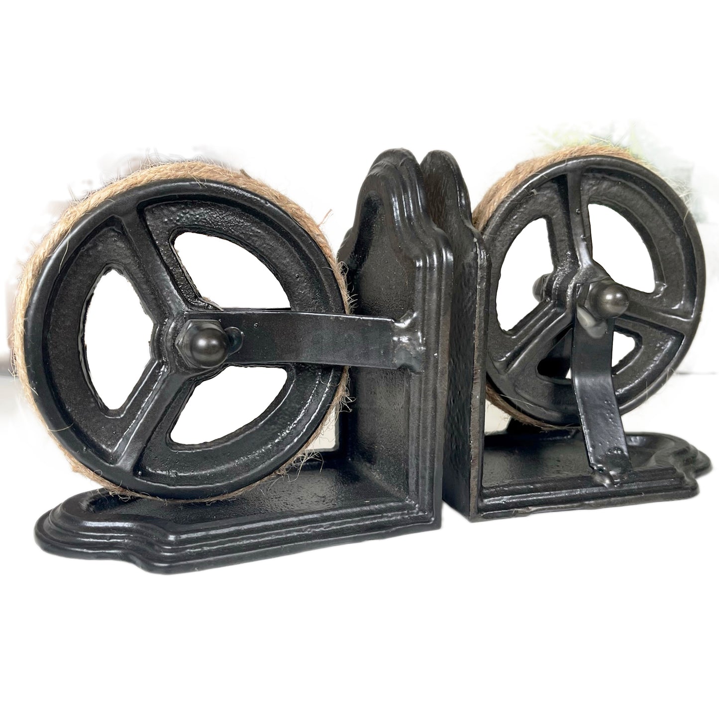 Industrial Cog Bookends Set