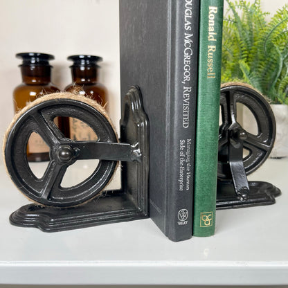 Industrial Cog Bookends Set