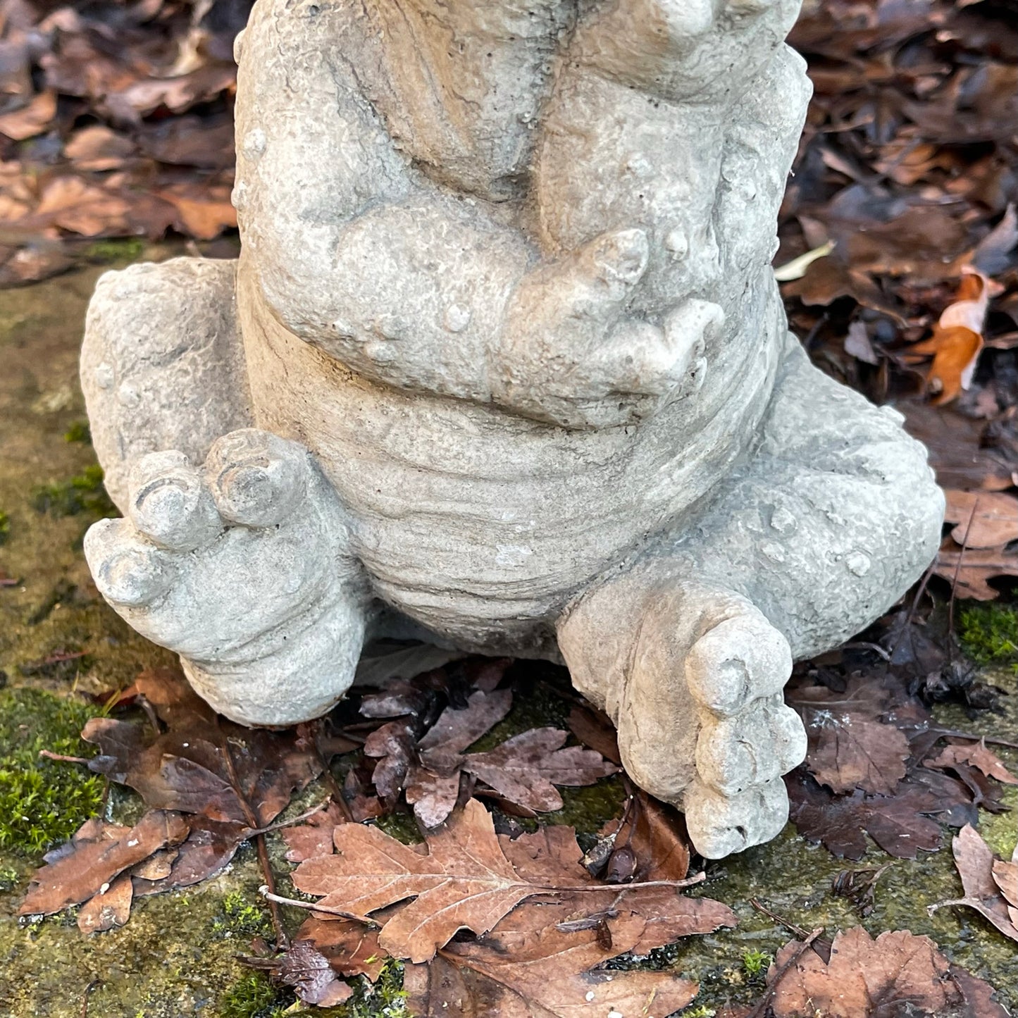 Stone Grumpy Dragon Sculpture