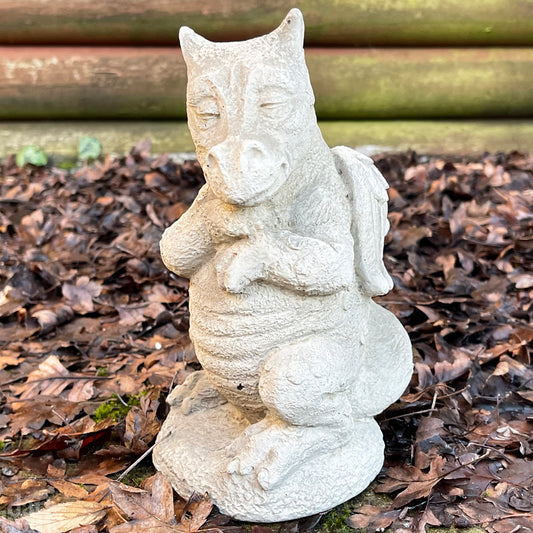 Stone Baby Dragon Sculpture