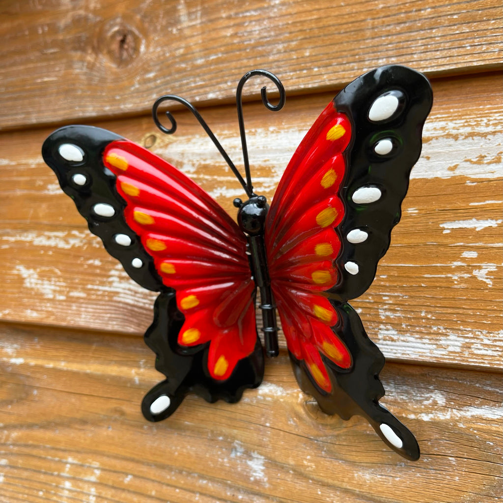 Roter Schmetterling Wandkunst klein