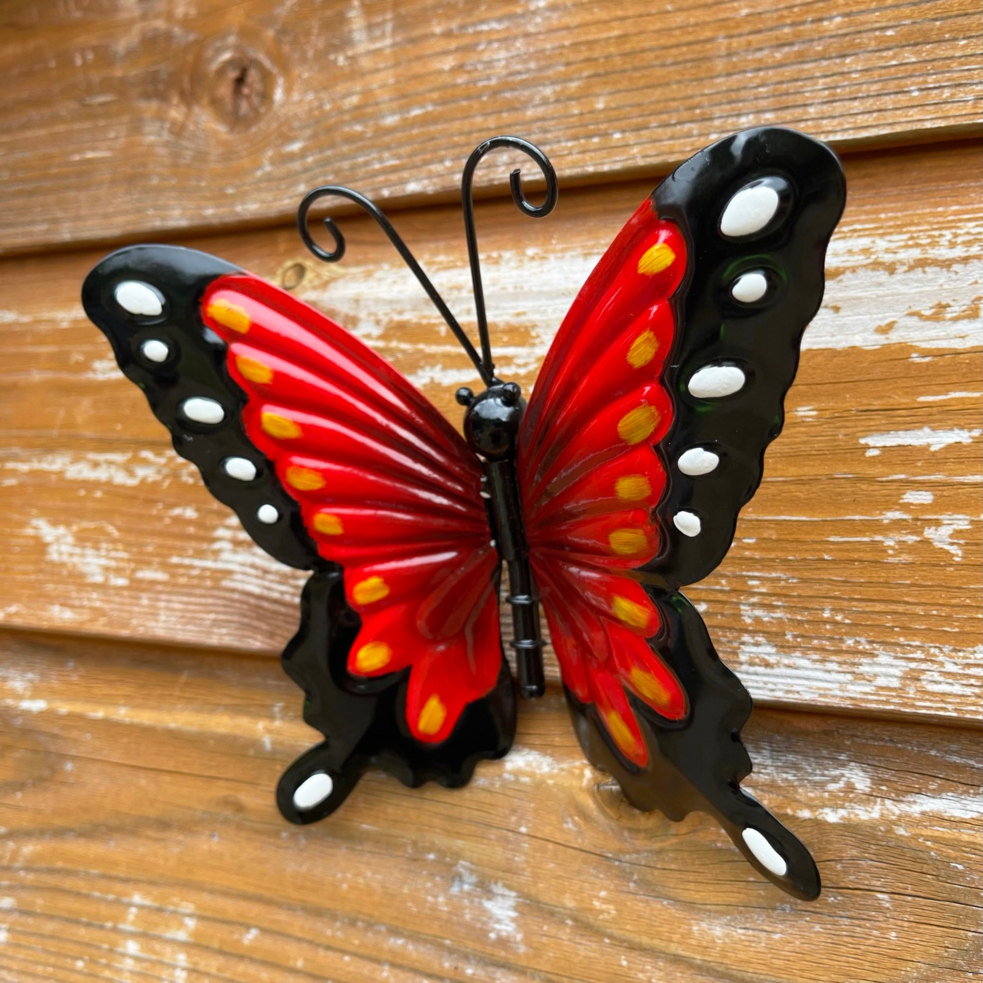 Roter Schmetterling Wandkunst klein