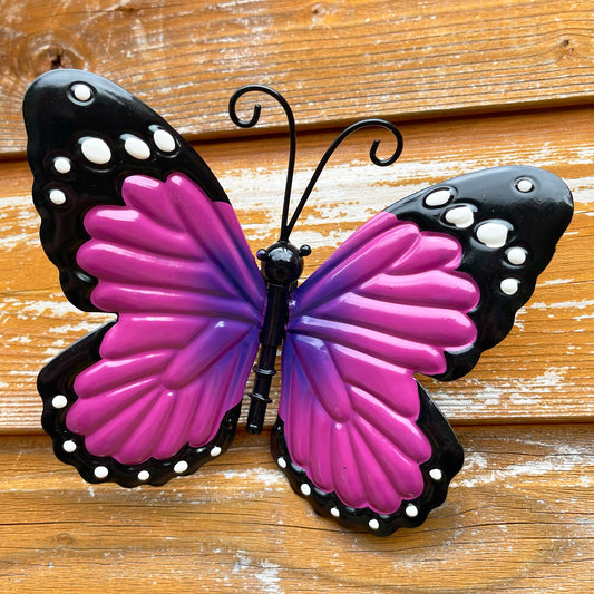 Rosa Schmetterlings-Wandkunst, klein