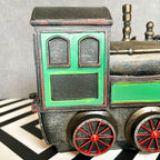 Resin Train Bookend Set
