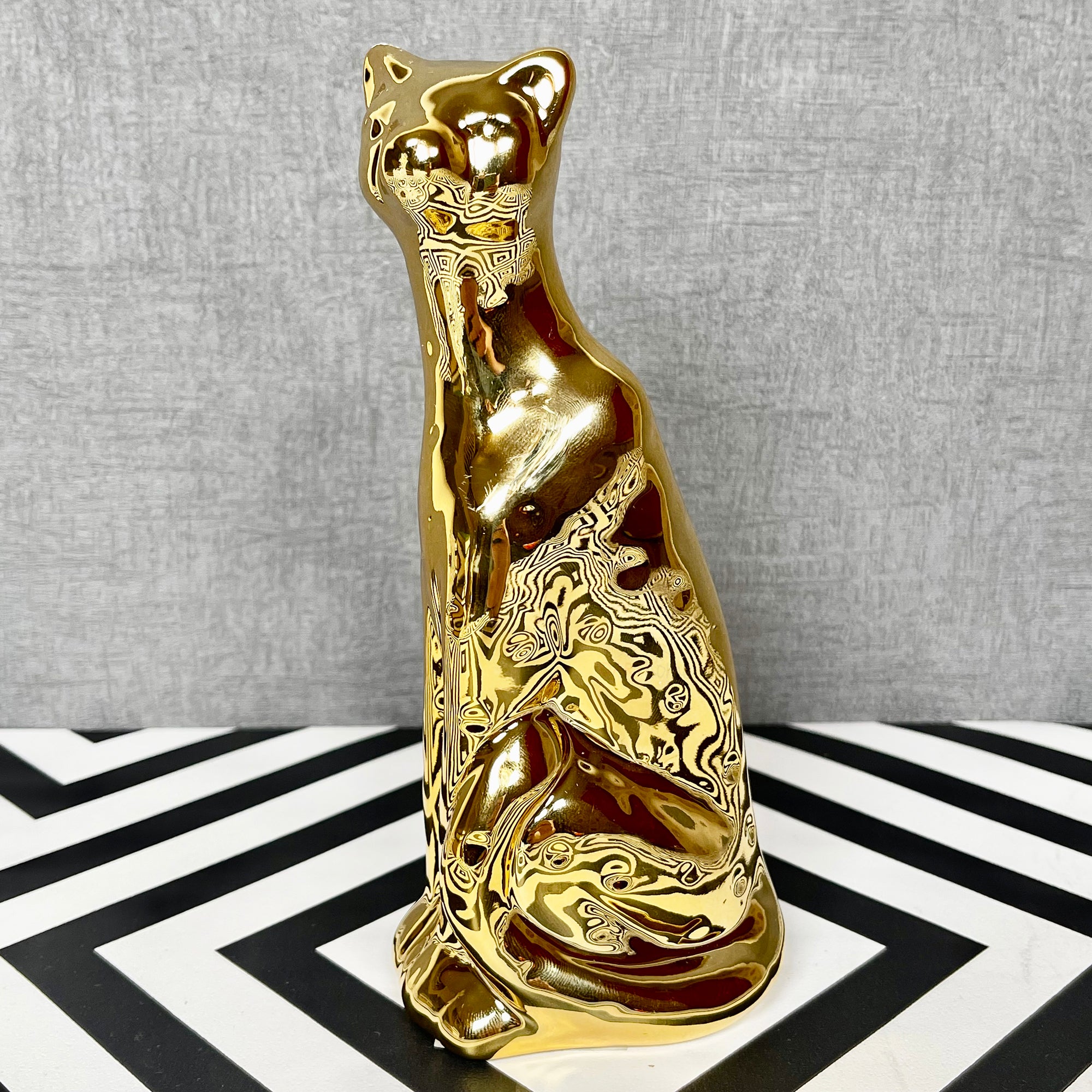 Gold Spotted Leopard Figurine