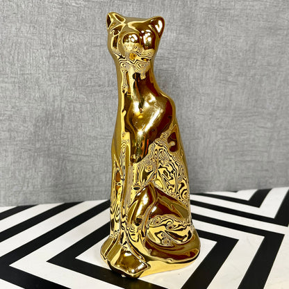 Goldgefleckte Leopardenfigur