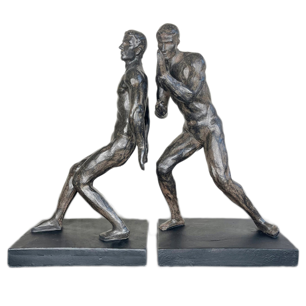 Black Strong Men Bookends