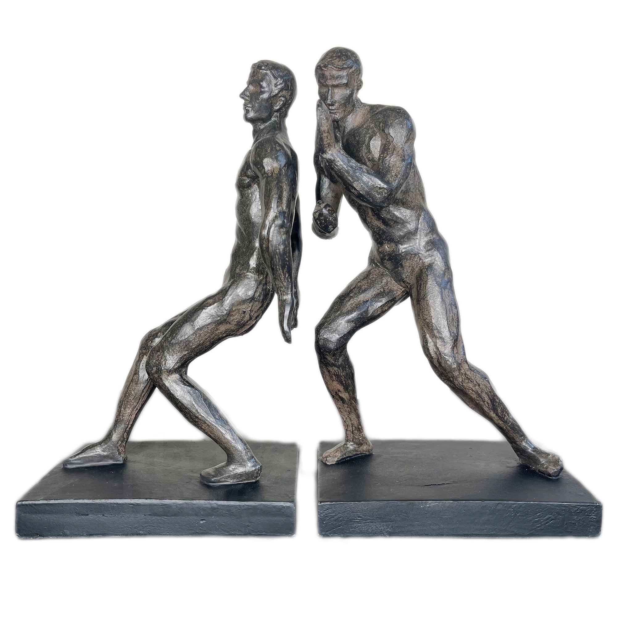 Black Strong Men Bookends