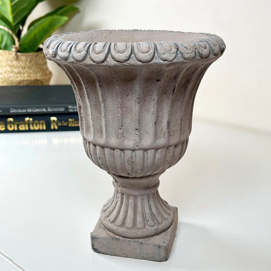 Cement Grey Urn Planter