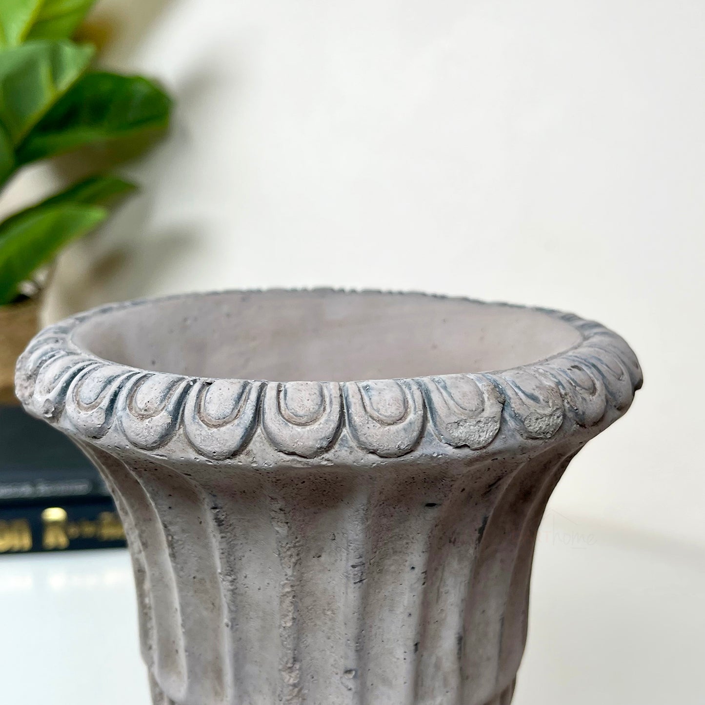 Cement Grey Urn Planter