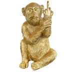 Gold Cheeky Monkey Ornament