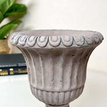 Cement Grey Urn Planter