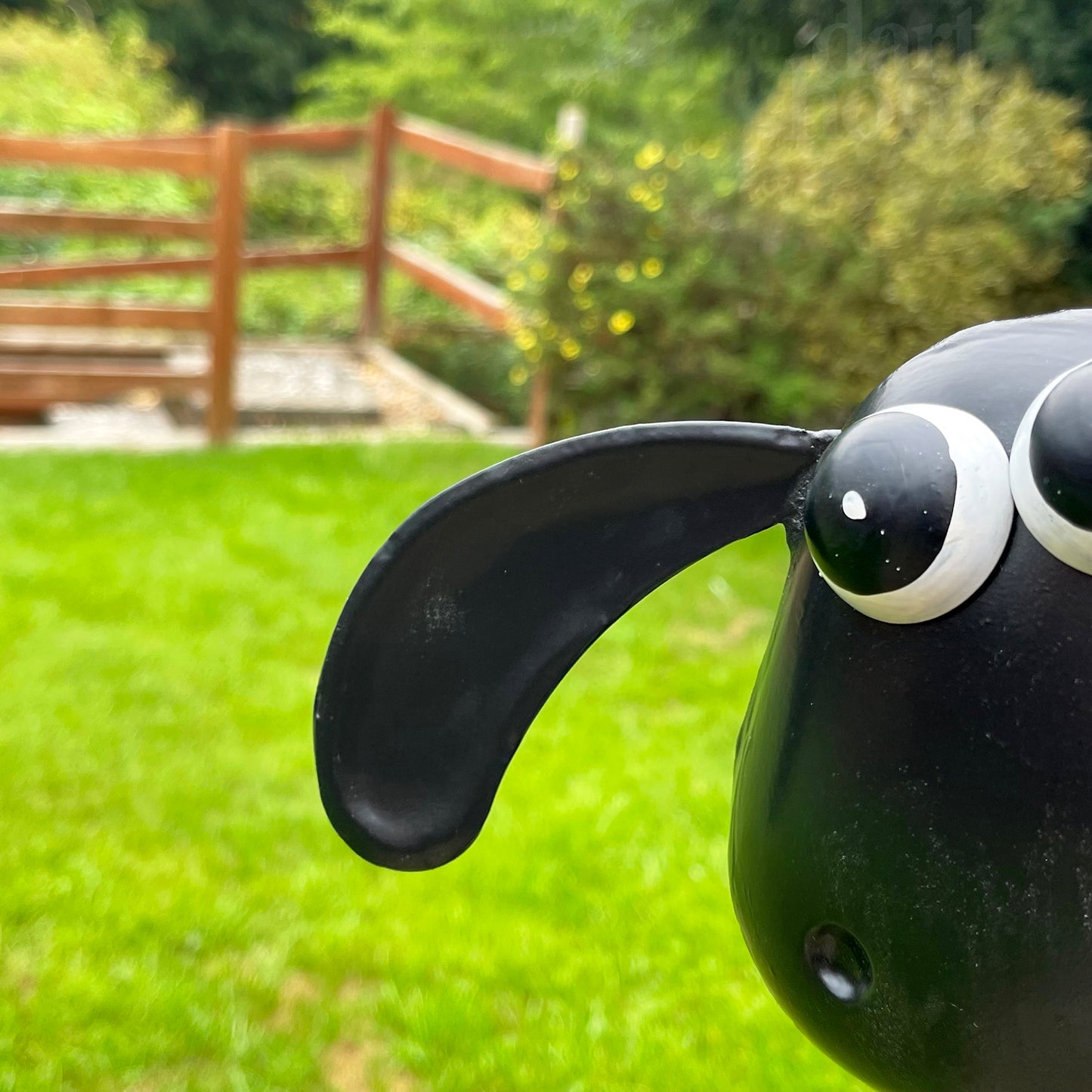 Metal Timmy The Sheep Sculpture