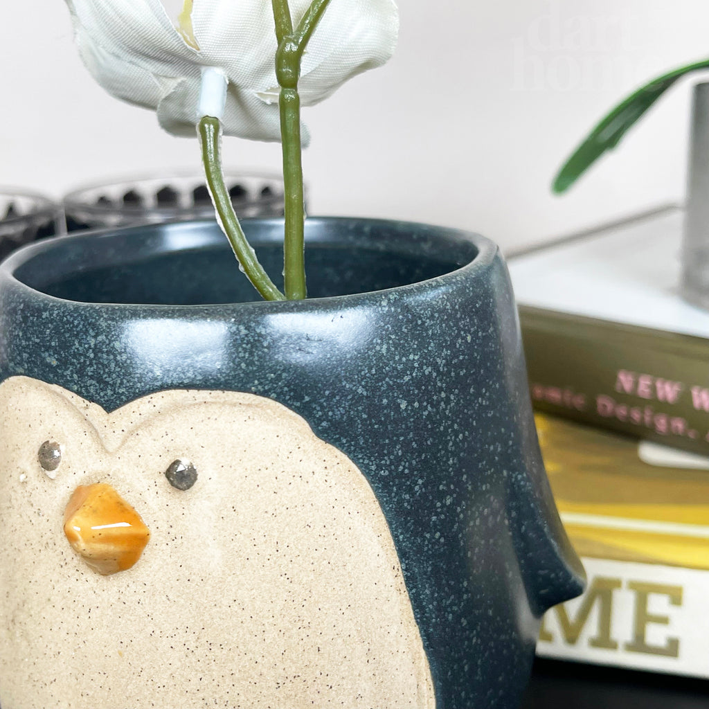 Gesprenkelter Pinguin-Blumentopfbezug