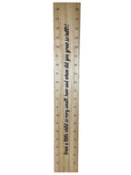 Messlatte aus Holz für Kinder, 120 cm