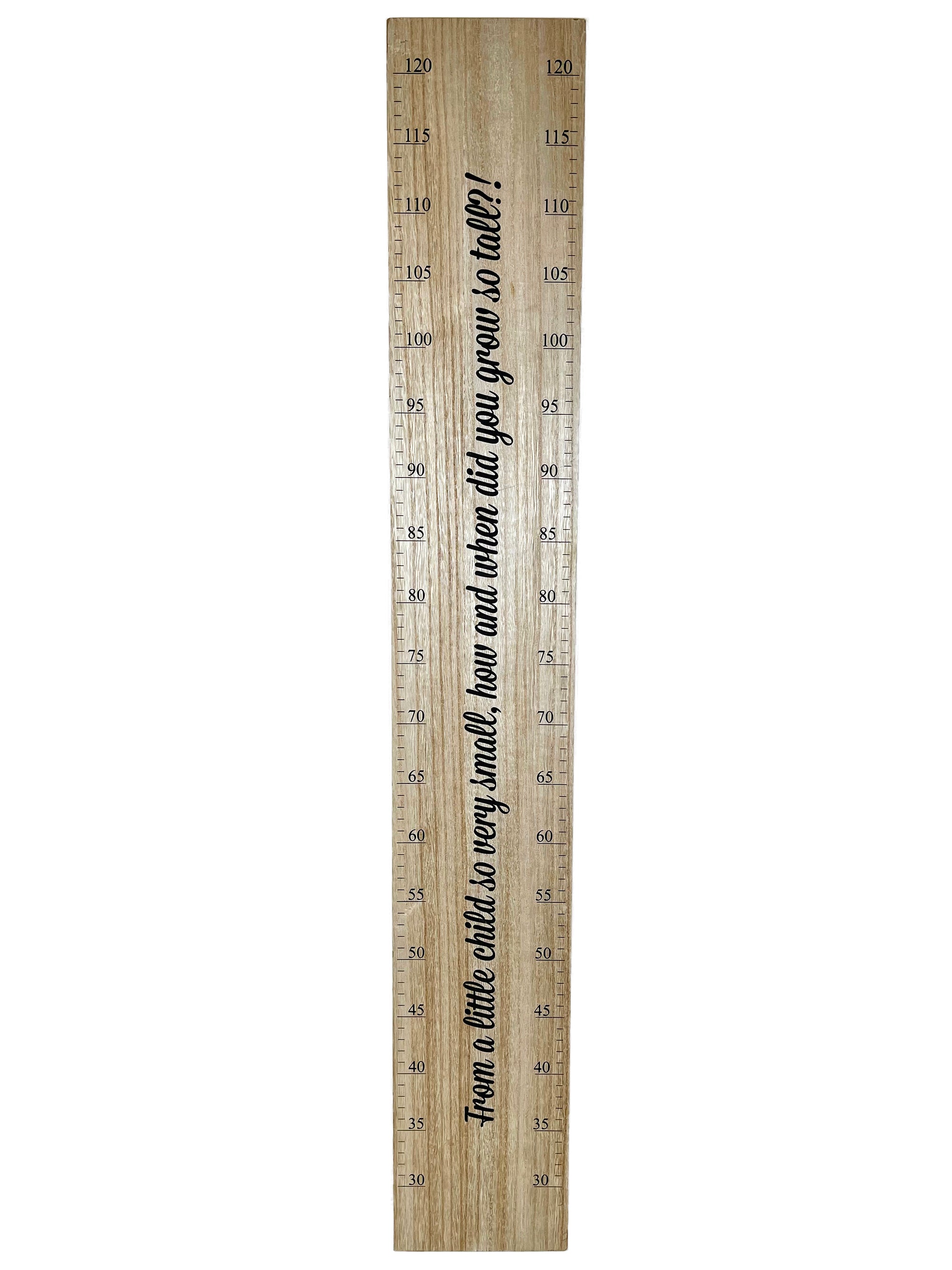 Childrens Wood Height Chart 120cm