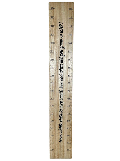 Childrens Wood Height Chart 120cm