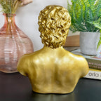 Gold Michelangelo David Büste Statue B